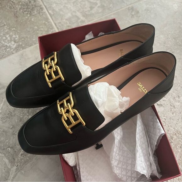 Bally BB logo loafers in Black, New, Size EU 38 - Picture 11 of 16